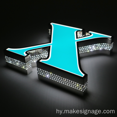 Vinyl Frontlit LED հեռուստաալիքի նամակը